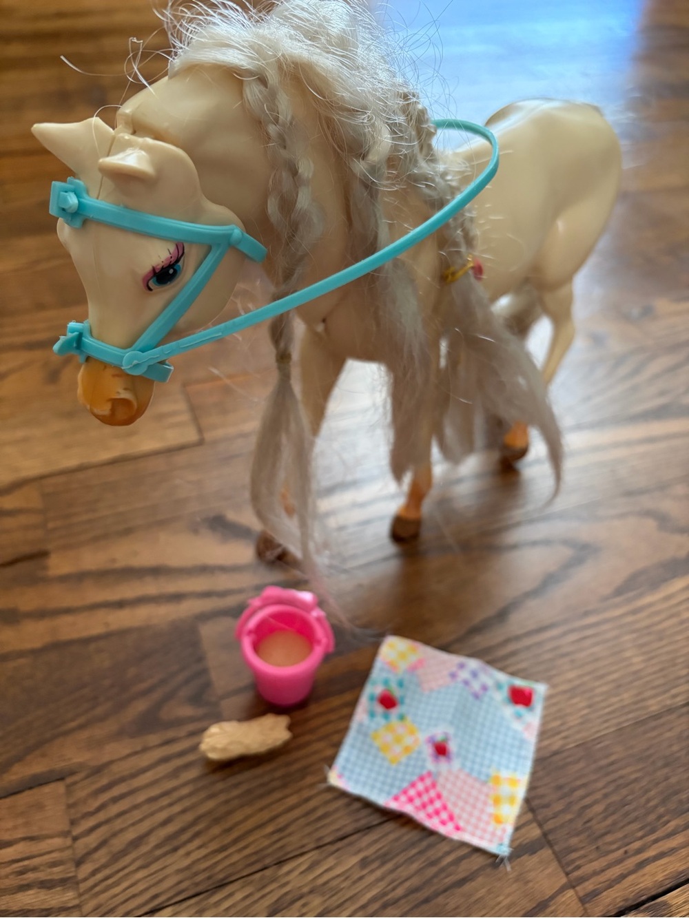 Vintage 90s Mattel Barbie Horse Nibbles with Accessories - Incomplete
